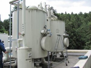 青梅市病院　貯湯槽清掃