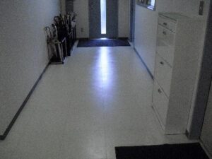 東京都　大田区　オフィスビル　床面洗浄
