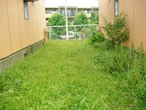 都内　アパート　除草作業